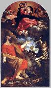 CARRACCI, Annibale The Virgin Appears to Sts Luke and Catherine oil painting artist